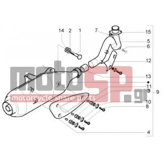 PIAGGIO - BEVERLY 125 RST < 2005 - Exhaust - Exhaust - 844641 - Βίδα