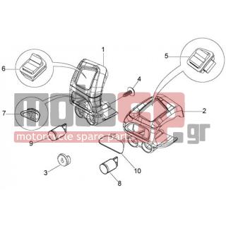 PIAGGIO - BEVERLY 125 RST < 2005 - Ηλεκτρικά - Electrical devices - 294341 - Headlight selector