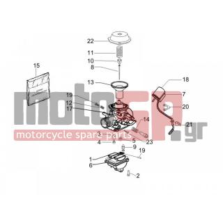 PIAGGIO - FLY 50 4T (LBMC44500-) 2006 - Engine/Transmission - CARBURETOR accessories - 828824 - ΚΑΠΑΚΙ ΒΑΛΒΙΔΑΣ ΚΑΡΜΠ SCOOTER 50 4T