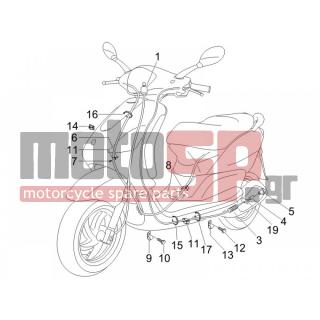 PIAGGIO - FLY 50 4T (LBMC44500-) 2007 - Frame - cables - 564497 - ΛΑΜΑΚΙ