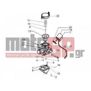 PIAGGIO - FLY 50 4T (ZAPC44200-) 2007 - Engine/Transmission - CARBURETOR accessories - 842521 - ΣΩΛΗΝΑΚΙ ΚΑΡΜΠ SCOOTER 50 4T