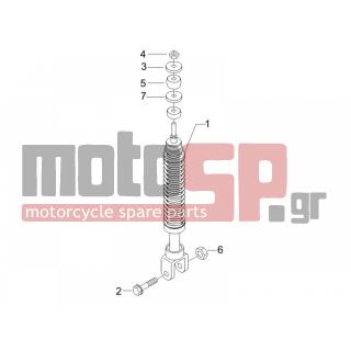 PIAGGIO - FLY 50 4T 2008 - Suspension - Place BACK - Shock absorber - 267038 - ΡΟΔΕΛΛΑ