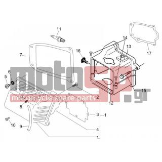 PIAGGIO - FLY 50 4T 2008 - Engine/Transmission - COVER head - CM002917 - ΣΦΥΚΤΗΡΑΚΙ