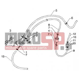 PIAGGIO - BEVERLY 125 RST < 2005 - Engine/Transmission - power circuit - CM004125 - Fuel tube