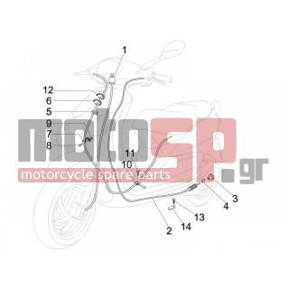 PIAGGIO - FLY 50 4T 2010 - Frame - cables - 145298 - ΚΟΛΛΑΡΟ ΦΥΣΟΥΝΑΣ RUNNER PUREJET
