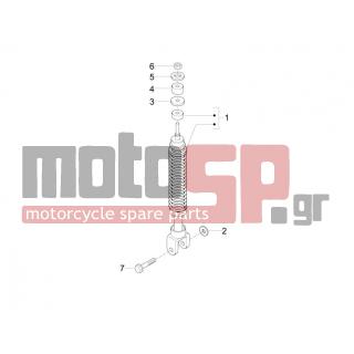 PIAGGIO - FLY 50 4T 2V 2014 - Suspension - Place BACK - Shock absorber - 267038 - ΡΟΔΕΛΛΑ