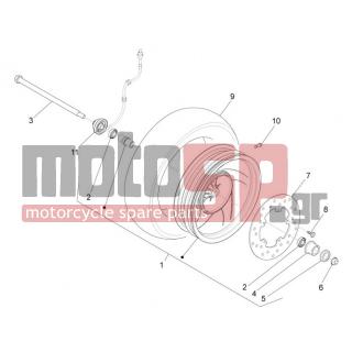 PIAGGIO - FLY 50 4T 2V 2015 - Frame - front wheel - CM075505 - ΑΤΕΡΜΩΝΑΣ ΚΟΝΤΕΡ FLY 50150 (PRICOL)