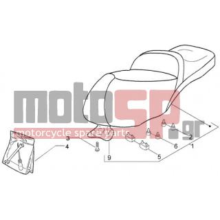 PIAGGIO - BEVERLY 125 RST < 2005 - Body Parts - Saddle - toolbox - 6215480075 - Σέλα