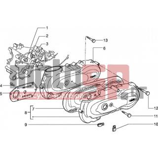 PIAGGIO - HEXAGON 150 < 2005 - Engine/Transmission - Cover pan on the clutch side - 433084 - ΚΟΛΙΕΣ