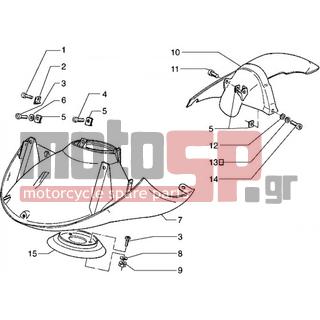 PIAGGIO - HEXAGON 150 < 2005 - Body Parts - Wing back and forth - 179575 - Ροδέλα
