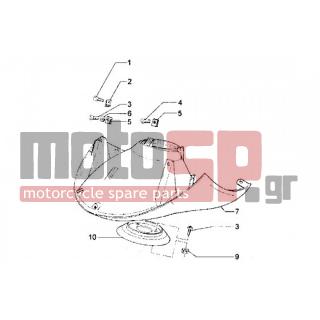 PIAGGIO - HEXAGON GT < 2005 - Body Parts - FRONT feather - 5743120037 - Μάσκα