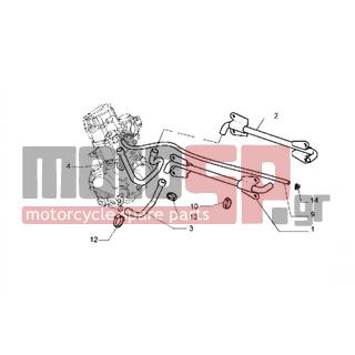 PIAGGIO - HEXAGON GT < 2005 - Engine/Transmission - cooling pipes