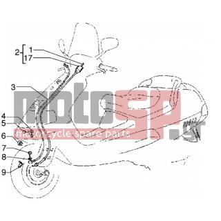 PIAGGIO - HEXAGON GTX 125 < 2005 - Electrical - Electrical devices - 274922 - ΜΑΡΚΟΥΤΣΙ ΦΡ HEX LX/T-250