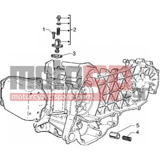 PIAGGIO - HEXAGON GTX 125 < 2005 - Frame - Chain tensioner - pass valve - 434541 - ΒΙΔΑ M6X16 SCOOTER CL10,9