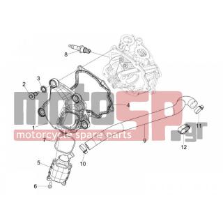 PIAGGIO - BEVERLY 125 RST 4T 4V IE E3 2013 - Engine/Transmission - COVER head - 828421 - ΚΑΠΑΚΙ ΑΝΑΘ ΚΕΦ ΚΥΛΙΝΔ 125350 4Τ