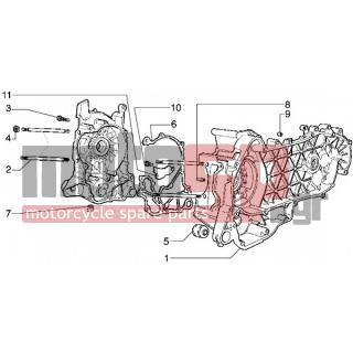 PIAGGIO - HEXAGON GTX 180 < 2005 - Κινητήρας/Κιβώτιο Ταχυτήτων - OIL PAN - CM1217095002 - κάρτερ