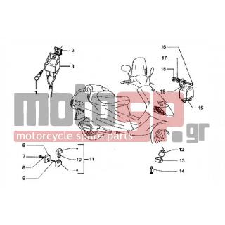 PIAGGIO - HEXAGON LX < 2005 - Electrical - Electrical devices - 31086 - Screw m6x12