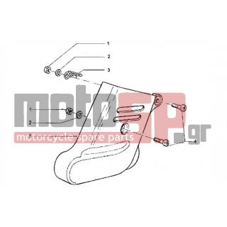 PIAGGIO - HEXAGON LX < 2005 - Suspension - Cover Shock absorber FRONT - 5635690043 - ΚΑΠΑΚΙ ΜΠΡ ΑΜΟΡΤ HEX LX/T-250