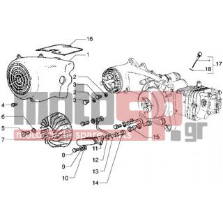 PIAGGIO - LIBERTY 125 < 2005 - Engine/Transmission - COOLING COVER - OIL COOLER - 397 - Τσιμούχα