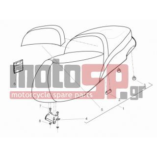 PIAGGIO - BEVERLY 125 RST 4T 4V IE E3 2014 - Body Parts - Saddle / Seats - 830056 - ΠΛΑΚΑΚΙ