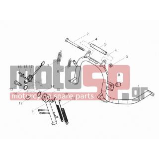 PIAGGIO - BEVERLY 125 RST 4T 4V IE E3 2015 - Frame - Stands - 665960 - ΣΤΑΝ ΚΕΝΤΡΙΚΟ BEVERLY 300 MY10> ±