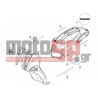 PIAGGIO - LIBERTY 125 4T 2006 - Body Parts - Signs and stickers - 295486 - ΣΗΜΑ ΠΟΔΙΑΣ 