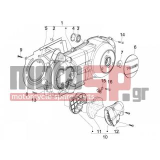 PIAGGIO - LIBERTY 125 4T 2V E3 2010 - Engine/Transmission - COVER sump - the sump Cooling - 873682 - ΚΑΠΑΚΙ ΚΙΝΗΤΗΡΑ 