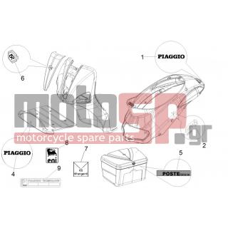 PIAGGIO - LIBERTY 125 4T 2V IE PTT (I) 2012 - Body Parts - Signs and stickers - 5743990095 - ΣΗΜΑ ΠΟΔΙΑΣ ΛΟΓΟΤΥΠΟ 