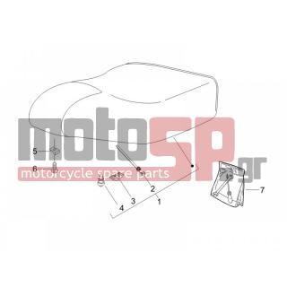 PIAGGIO - LIBERTY 125 4T 2V IE PTT (I) 2012 - Body Parts - Saddle / Seats - 657016 - ΣΕΛΑ LIBERTY 50-125 RST ΤΑΧΥΔΡΟΜΕΙΟΥ