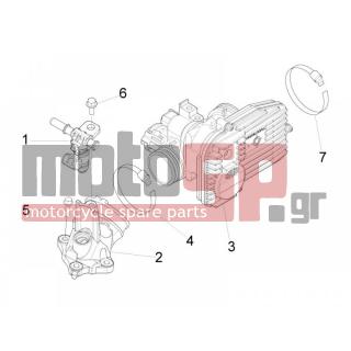PIAGGIO - LIBERTY 125 4T 2V IE PTT (I) 2012 - Engine/Transmission - Throttle body - Injector - Fittings insertion - 828152 - ΒΙΔΑ