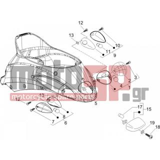 PIAGGIO - LIBERTY 125 4T 2V IE PTT (I) 2012 - Electrical - Lights back - Flash - 584781 - ΦΛΑΣ ΠΙΣΩ ΔΕ LIBERTY RST