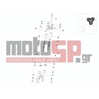 PIAGGIO - LIBERTY 125 4T 3V IE E3 2013 - Suspension - Place BACK - Shock absorber - 268158 - ΒΙΔΑ ΠΙΣΩ ΑΜΟΡΤΙΣΕΡ GP800