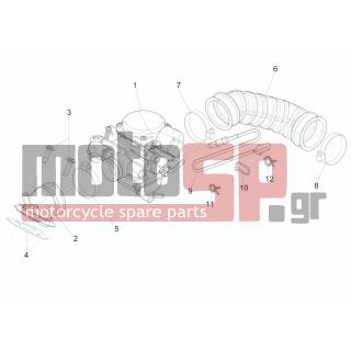 PIAGGIO - LIBERTY 125 4T DELIVERY E3-NEXIVE 2015 2008 - Engine/Transmission - CARBURETOR COMPLETE UNIT - Fittings insertion - CM002902 - ΚΟΛΙΕΣ ΣΩΛΗΝΑ 8mm