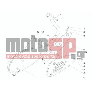 PIAGGIO - LIBERTY 125 4T DELIVERY E3-NEXIVE 2015 2008 - Exhaust - silencers - 872997 - ΒΙΔΑ ΚΑΘΡΕΠΤΗ SPORT CITY ONE 50-125