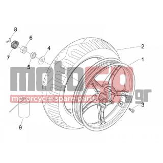 PIAGGIO - LIBERTY 125 4T DELIVERY E3-NEXIVE 2015 2008 - Frame - rear wheel - 270991 - ΒΑΛΒΙΔΑ ΤΡΟΧΟΥ TUBELESS D=12mm