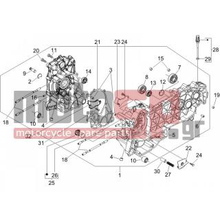 PIAGGIO - BEVERLY 125 SPORT E3 2008 - Engine/Transmission - OIL PAN - 829661 - ΒΑΛΒΙΔΑ BY-PASS GT-ET4 150-SK-NEXUS-X8