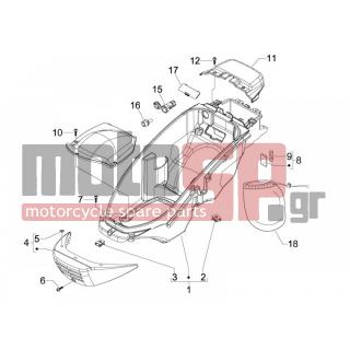 PIAGGIO - BEVERLY 125 SPORT E3 2007 - Body Parts - bucket seat - 620756000C - ΚΑΠΑΚΙ ΜΠΑΤΑΡΙΑΣ BEVERLY CRUIS-TOURER