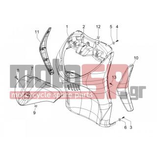 PIAGGIO - LIBERTY 125 4T SPORT E3 2007 - Body Parts - mask front - 258249 - ΒΙΔΑ M4,2x19 (ΛΑΜΑΡΙΝΟΒΙΔΑ)