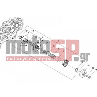 PIAGGIO - LIBERTY 125 4T SPORT E3 2008 - Engine/Transmission - drifting pulley - 486324 - ΠΑΞΙΜΑΔΙ ΑΣΦΑΛΕΙΑΣ SCOOTER 125300