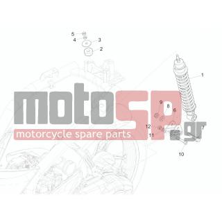 PIAGGIO - LIBERTY 125 IGET 4T 3V IE ABS 2015 - Suspension - Place BACK - Shock absorber - 268158 - ΒΙΔΑ ΠΙΣΩ ΑΜΟΡΤΙΣΕΡ GP800