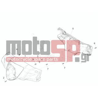 PIAGGIO - LIBERTY 125 IGET 4T 3V IE ABS 2015 - Εξωτερικά Μέρη - COVER steering - 1B001354000S5 - ΚΑΠΑΚΙ ΤΙΜ LIBERTY IGET ΚΟΚΚ 884/Α