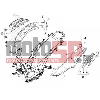 PIAGGIO - BEVERLY 125 SPORT E3 2008 - Body Parts - Side skirts - Spoiler - 620511 - ΒΙΔΑ