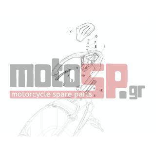PIAGGIO - LIBERTY 125 IGET 4T 3V IE ABS 2015 - Body Parts - grid back - 1B0013730000C - ΚΑΠΑΚΙ ΣΧΑΡΑΣ ΠΙΣΩ LIBERTY 125 ABS MY15
