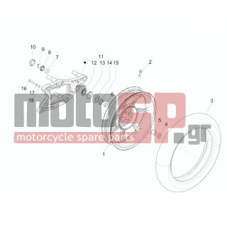 PIAGGIO - LIBERTY 125 IGET 4T 3V IE ABS 2015 - Frame - rear wheel