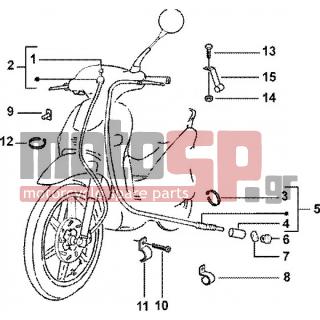PIAGGIO - LIBERTY 125 LEADER < 2005 - Electrical - Cables odometer-back brake - 288245 - ΠΑΞΙΜΑΔΙ