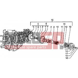 PIAGGIO - LIBERTY 125 LEADER < 2005 - Engine/Transmission - driven pulley