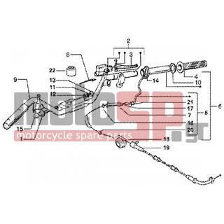 PIAGGIO - LIBERTY 125 LEADER < 2005 - Frame - steering parts - 265249 - ΒΙΔΑ MANET COSA2-FL-SCOOTER