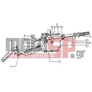 PIAGGIO - LIBERTY 125 LEADER RST < 2005 - Frame - steering parts - 15330 - Παξιμάδι M10