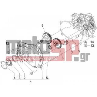PIAGGIO - BEVERLY 125 SPORT E3 2007 - Engine/Transmission - complex reducer - 847931 - ΦΛΑΝΤΖΑ ΔΙΑΦΟΡΙΚΟΥ BEVERLY
