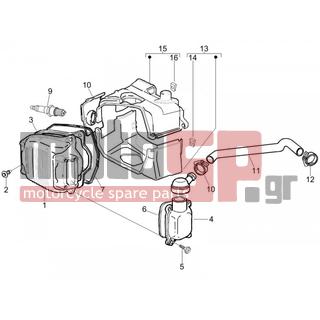 PIAGGIO - LIBERTY 150 4T E3 2008 - Engine/Transmission - COVER head - 638852 - ΜΠΟΥΖΙ NGK CR7EB SCOOTER